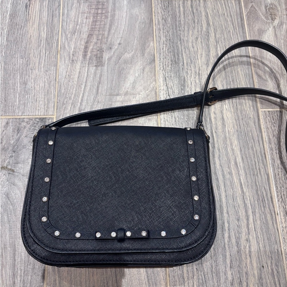 kate spade Black Studded Leather Crossbody